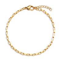 Armband Edelstahl gelb IP beschichtet 17-20 cm verstellbar-607022