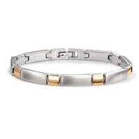 Armband Edelstahl gelb bicolor 18-21 cm verstellbar-607028