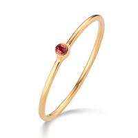Solitär Ring 585/14 K Gelbgold Rubin 0.14 ct-607640