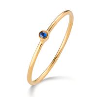 Solitär Ring 585/14 K Gelbgold Saphir 0.14 ct-607641