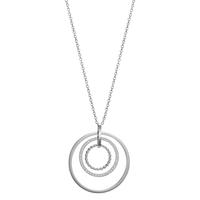 Collier Edelstahl Zirkonia 50-55 cm verstellbar Ø42 mm-607708