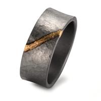 Fingerring 999 Tantal, 750/18 K Gelbgold-607794