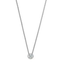 Collier 750/18 K Weissgold Diamant Lab Grown 0.20 ct, w-si 40-42 cm verstellbar-608024