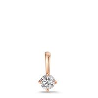 Anhänger 750/18 K Rotgold Diamant Lab Grown 0.20 ct, w-si Ø4.8 mm-608027