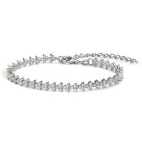 Armband Silber Zirkonia rhodiniert 16-21 cm verstellbar