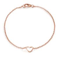 Armband Silber rosé vergoldet Herz 16-19 cm verstellbar-608492