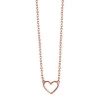Collier Silber rosé vergoldet Herz 36-42 cm verstellbar-608518