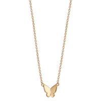 Collier Silber gelb vergoldet Schmetterling 42-45 cm verstellbar-608519