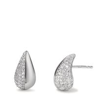 Ohrstecker Silber Zirkonia rhodiniert Tropfen-608930