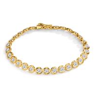 Armband Silber Zirkonia 28 Steine vergoldet 17 cm-609168