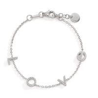 Armband Silber Zirkonia rhodiniert 16-18 cm verstellbar-609297