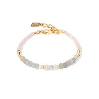 Armband Edelstahl gelb IP beschichtet 17.5-20.5 cm verstellbar-609615