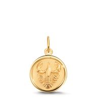Gravuranhänger 375/9 K Gelbgold Sternzeichen Krebs Ø12 mm-609672