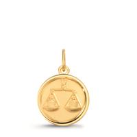 Gravuranhänger 375/9 K Gelbgold Sternzeichen Waage Ø12 mm-609675