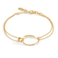 Armband Silber gelb vergoldet 17-19 cm verstellbar-609769