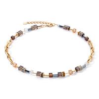 Collier Edelstahl gelb IP beschichtet 45.5-41.5 cm verstellbar-610148