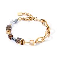 Armband Edelstahl gelb IP beschichtet 18-21 cm verstellbar-610150