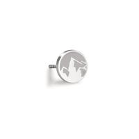 Ohrstecker 1 Stk Edelstahl Berg Ø8 mm-610205
