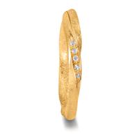 Partnerring 750/18 K Gelbgold Diamant 0.075 ct, 15 Steine, tw-vsi-610505