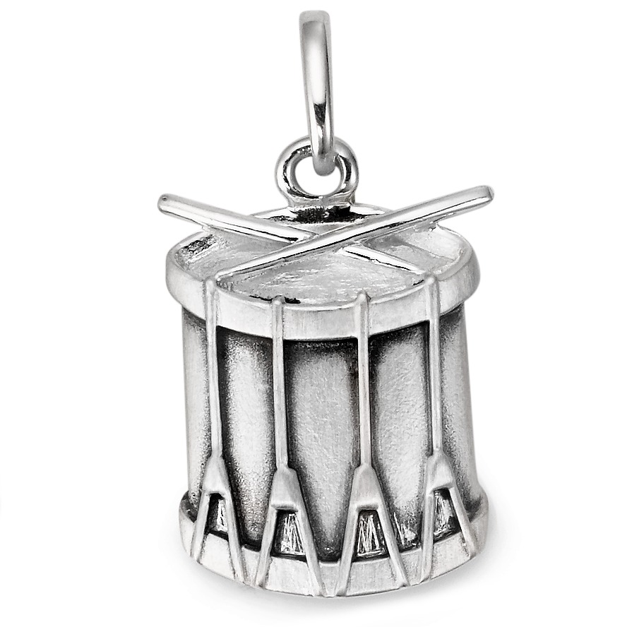 Anhänger Silber patiniert Trommel-113110