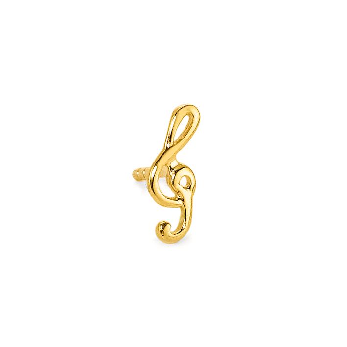 Ohrstecker 1 Stk 375/9 K Gelbgold Musik-172267