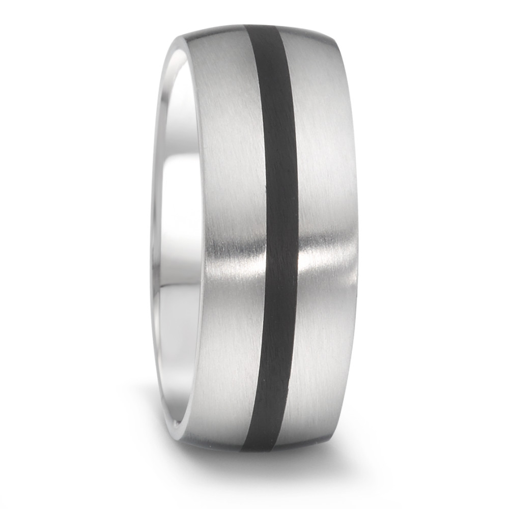Fingerring Edelstahl, Keramik-306416
