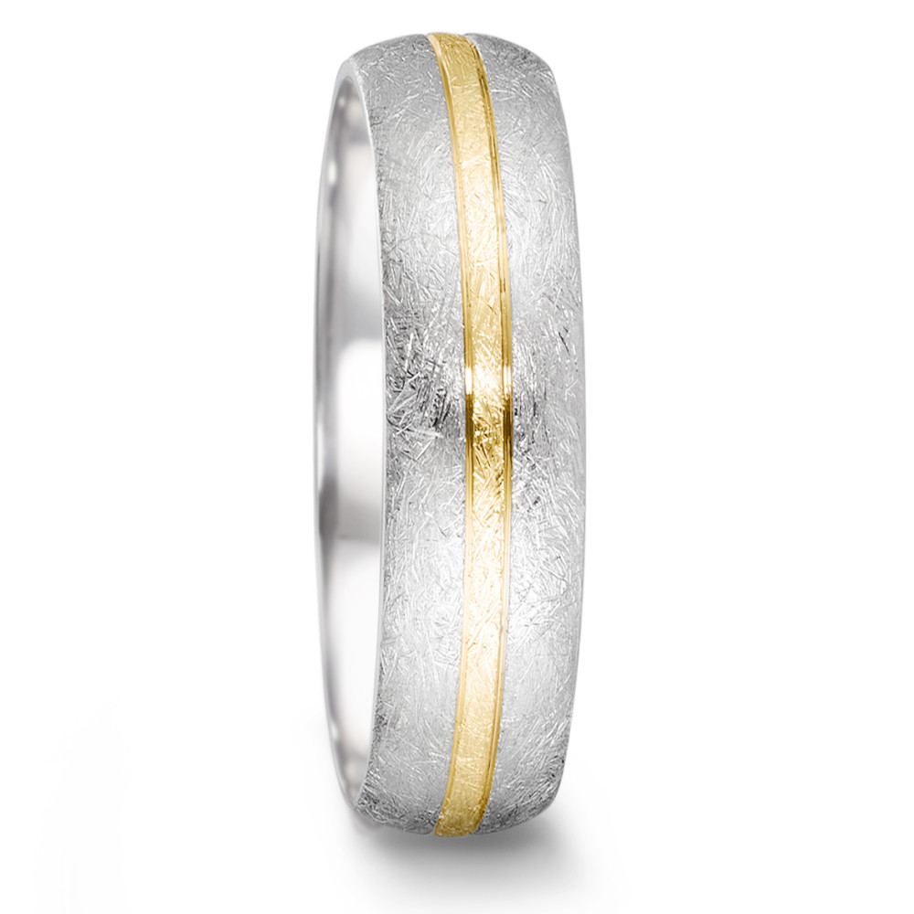 Partnerring Edelstahl, 750/18 K Gelbgold-306475