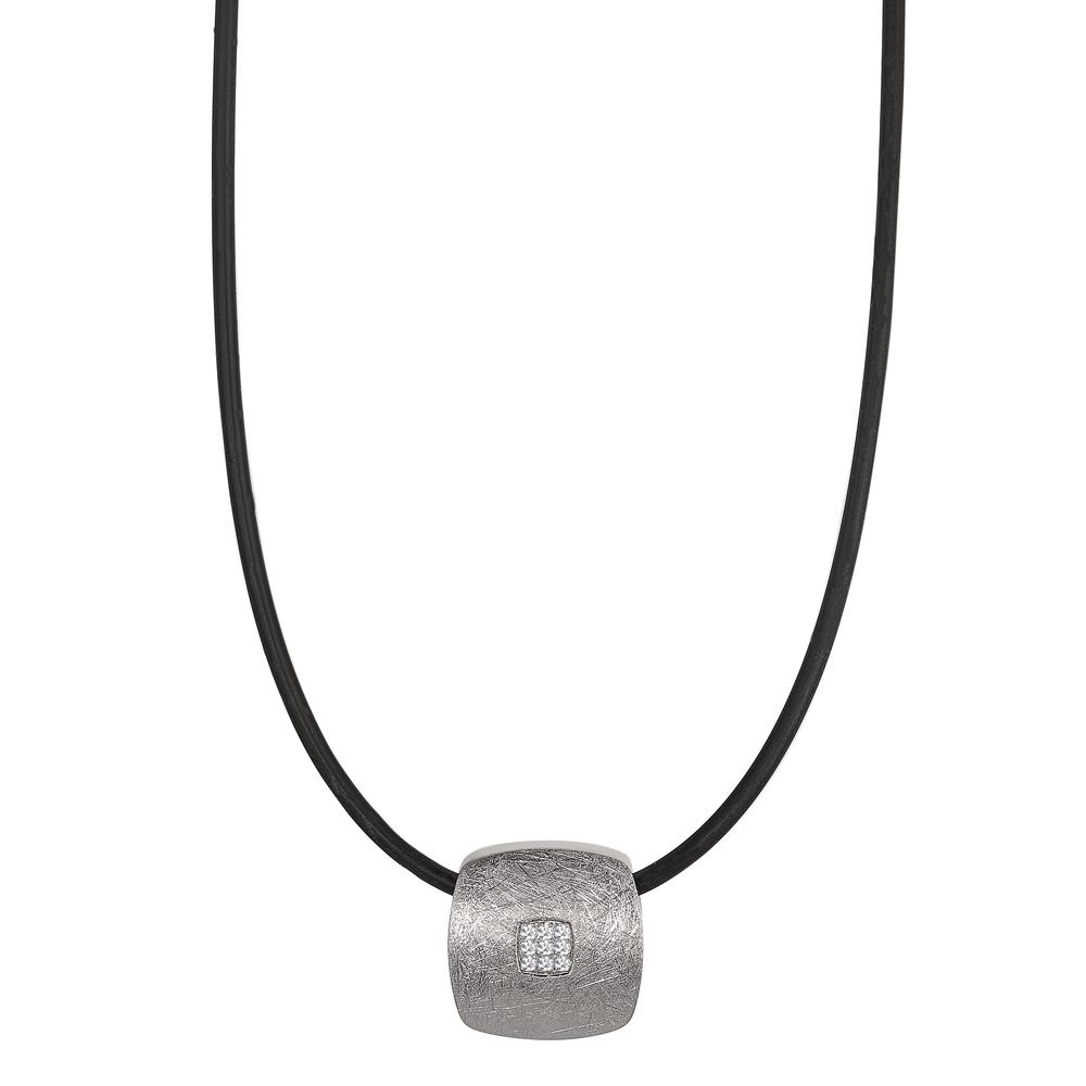 Anhänger CARYA mit eismattierter Oberfläche und  Brillantpavée 0,072 TW/si-308104