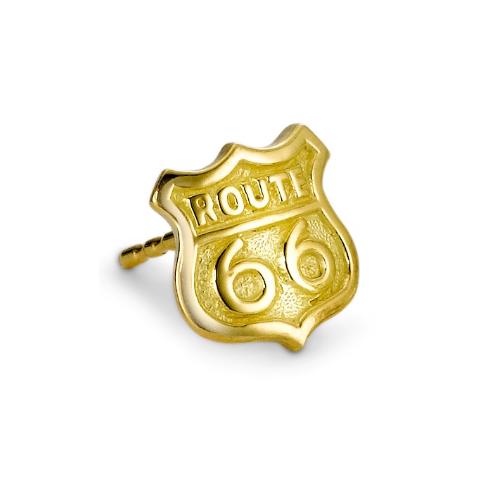 Ohrstecker 1 Stk 750/18 K Gelbgold Route 66-503502