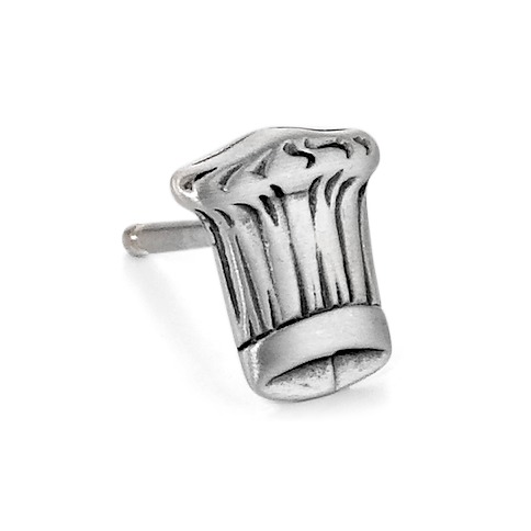 Ohrstecker 1 Stk Silber Kochmütze-505149