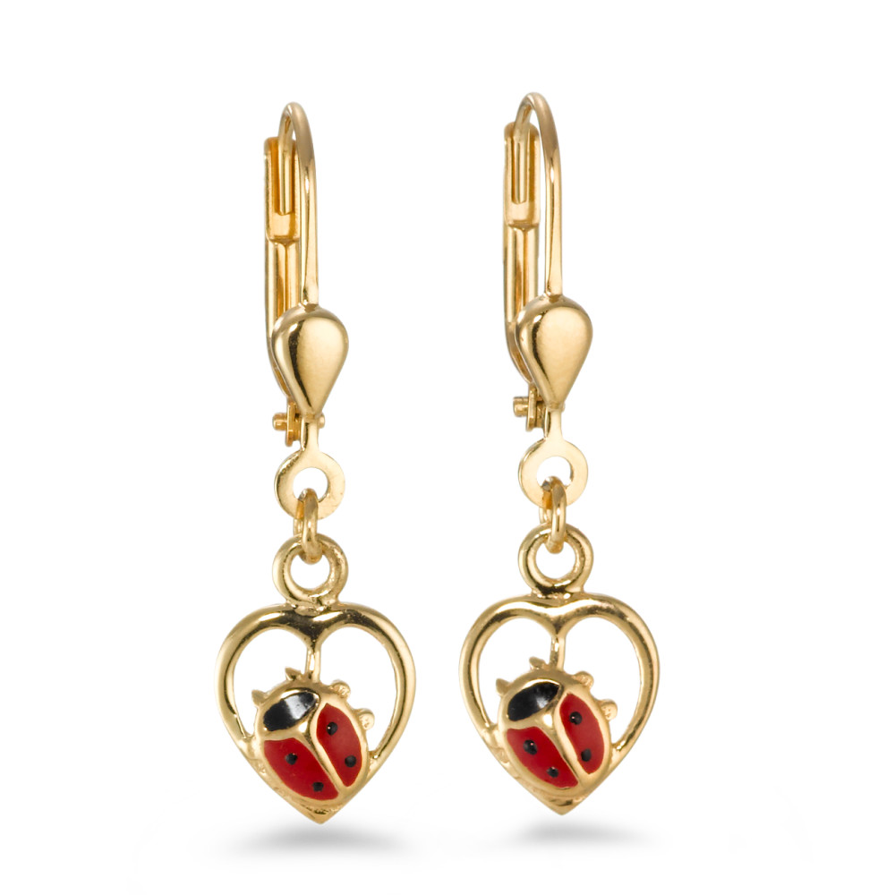 Ohrhänger 750/18 K Gelbgold Marienkäfer-516010
