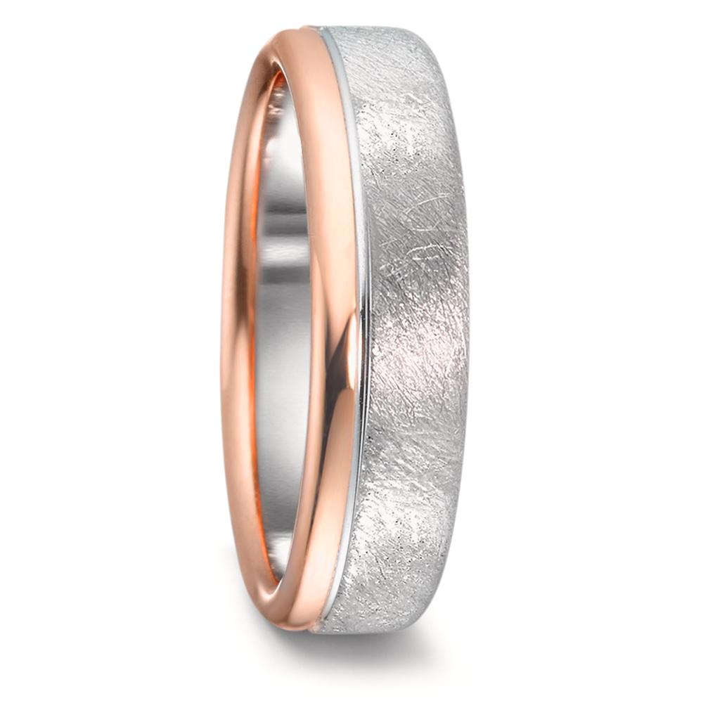Partnerring 750/18 K Weissgold, 750/18 K Rotgold-517253