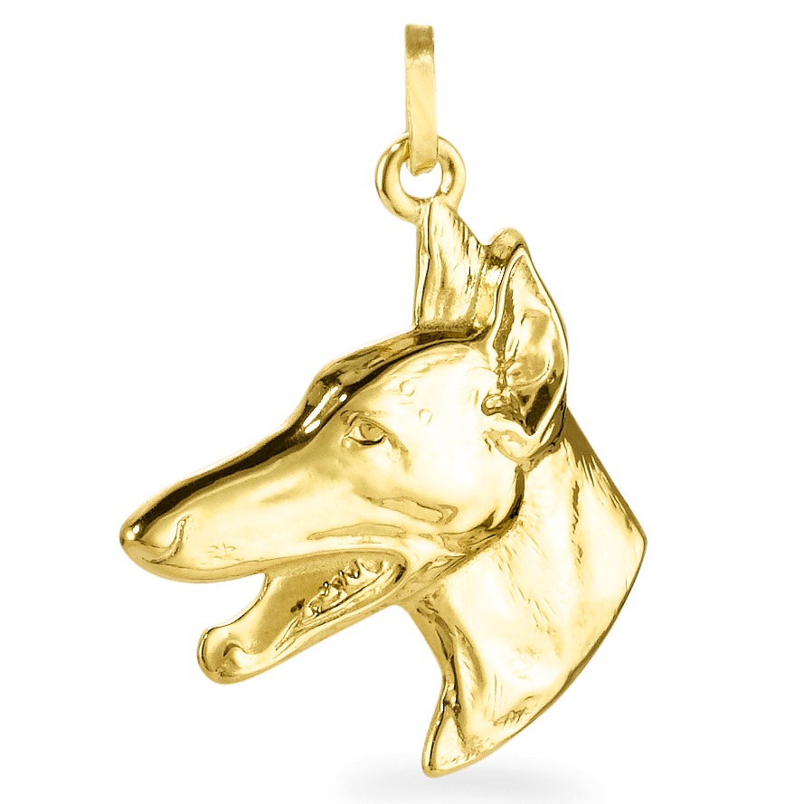 Anhänger 375/9 K Gelbgold Hund-519175