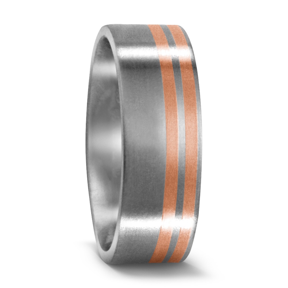 Partnerring Titan, 750/18 K Rotgold-529072