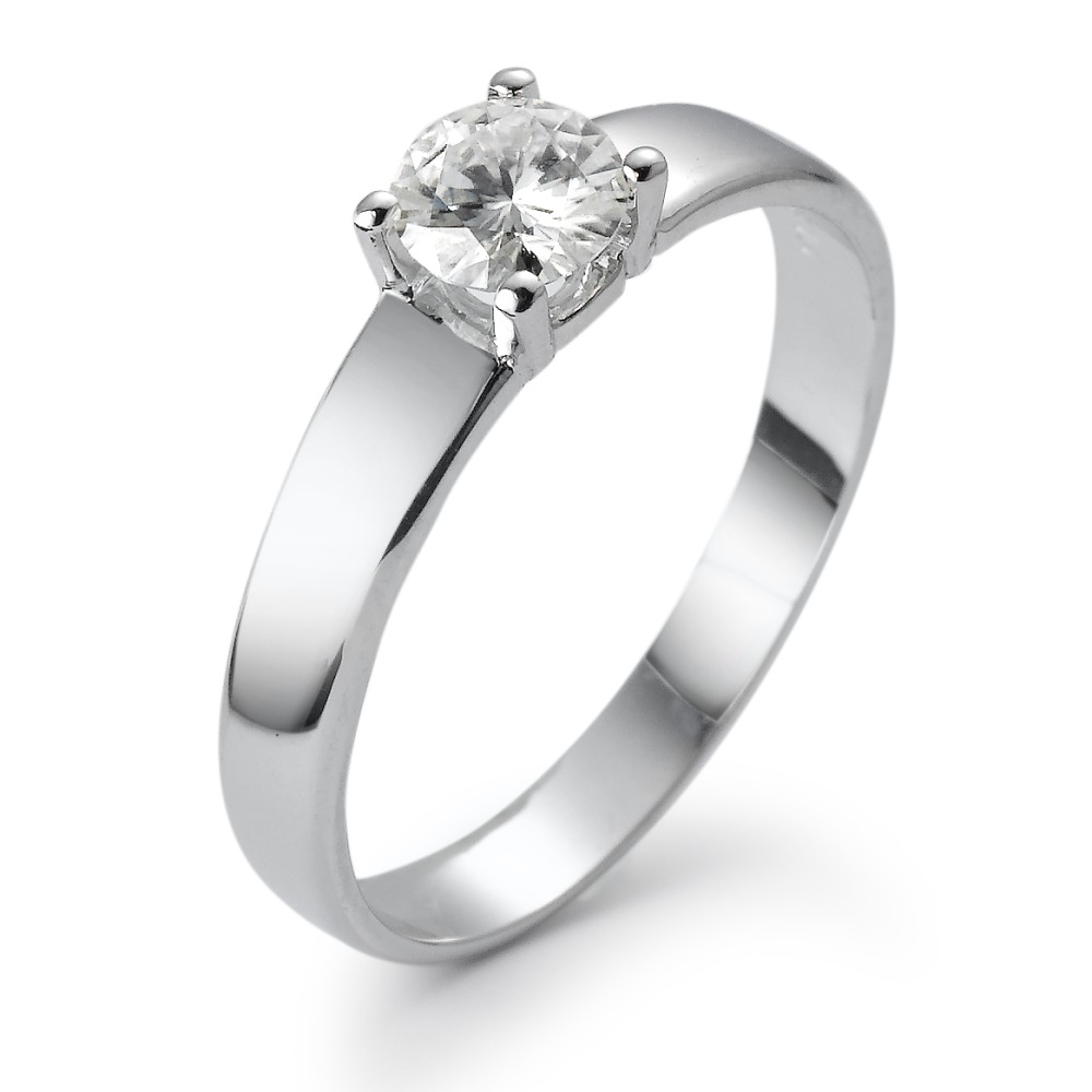 Fingerring 750/18 K Weissgold Moissanite-532440