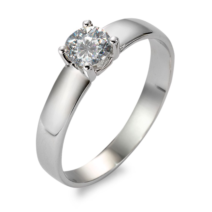 Solitär Ring 750/18 K Weissgold Moissanite-532441
