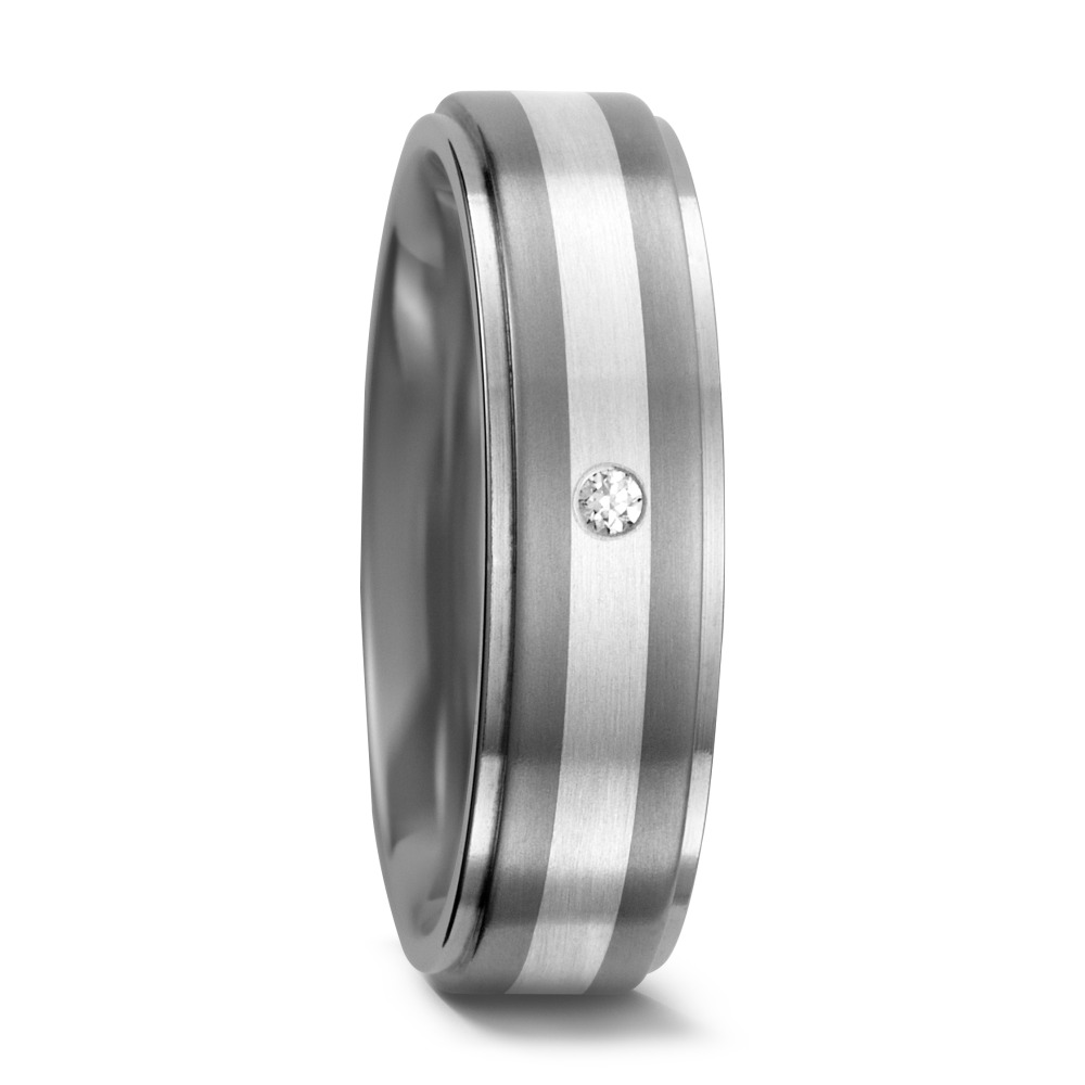 Partnerring Titan, Silber Diamant 0.015 ct, w-si-534355