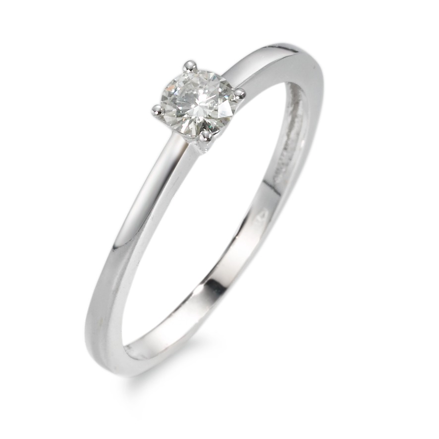 Solitär Ring 750/18 K Weissgold Moissanite-541461