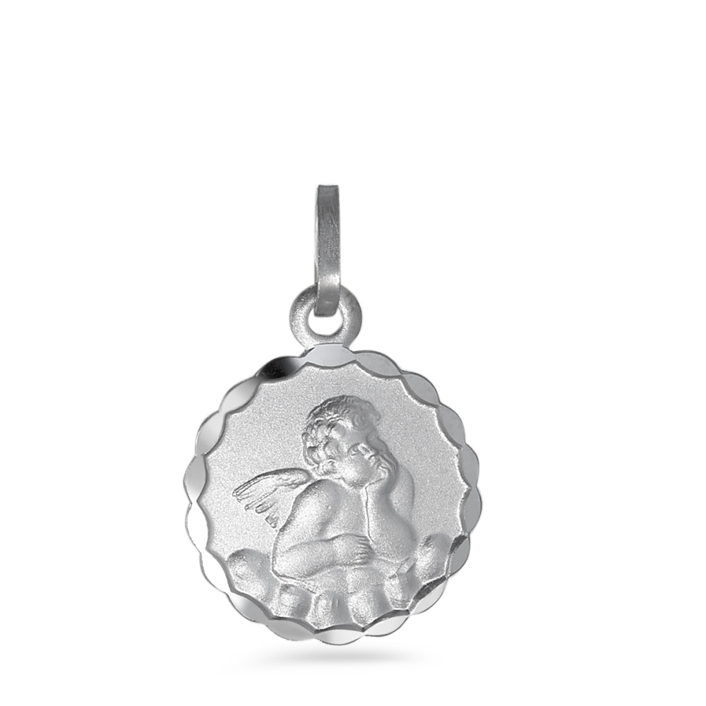 Anhänger Silber rhodiniert Schutzengel Ø13 mm-544755