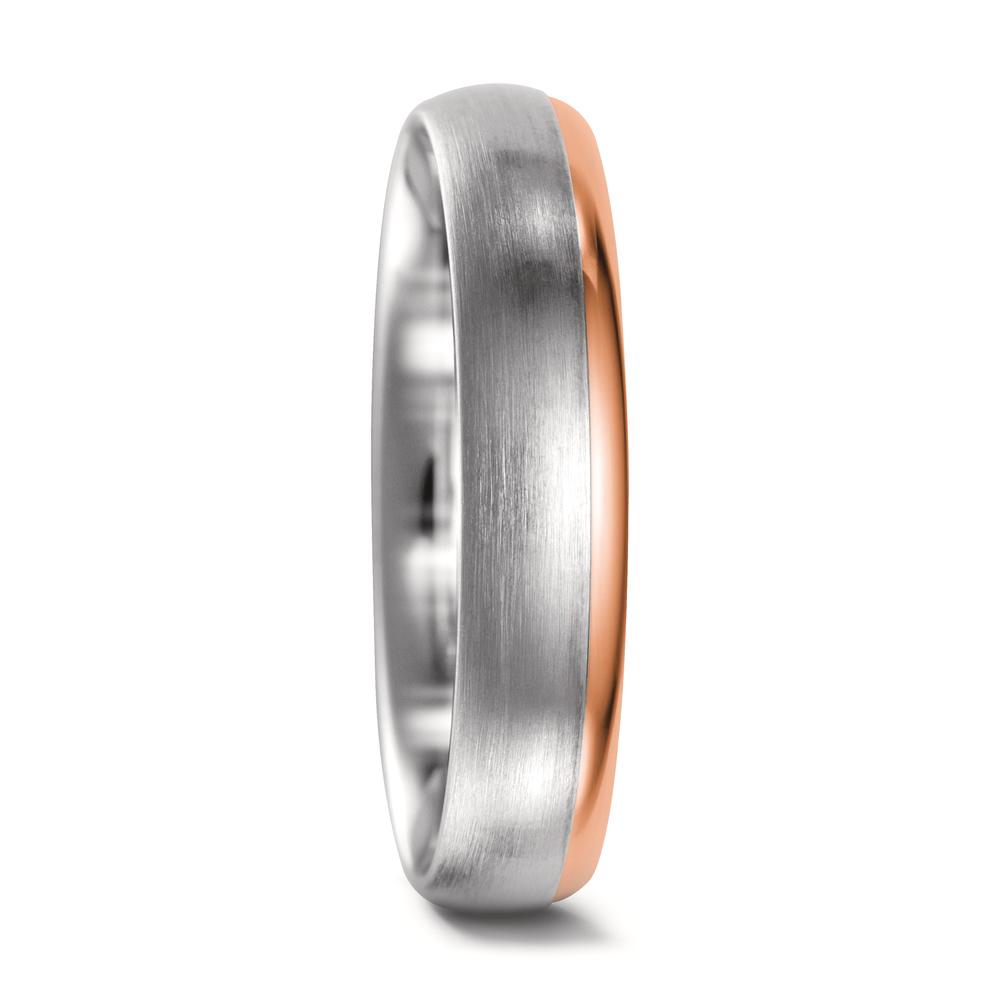 Partnerring 750/18 K Weissgold, 750/18 K Rotgold-545128