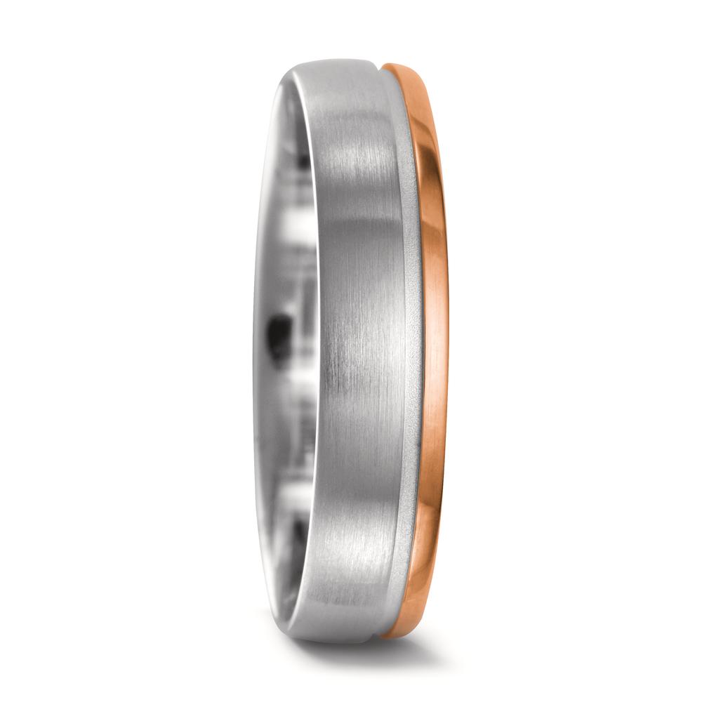 Partnerring 750/18 K Weissgold, 750/18 K Rotgold-545207