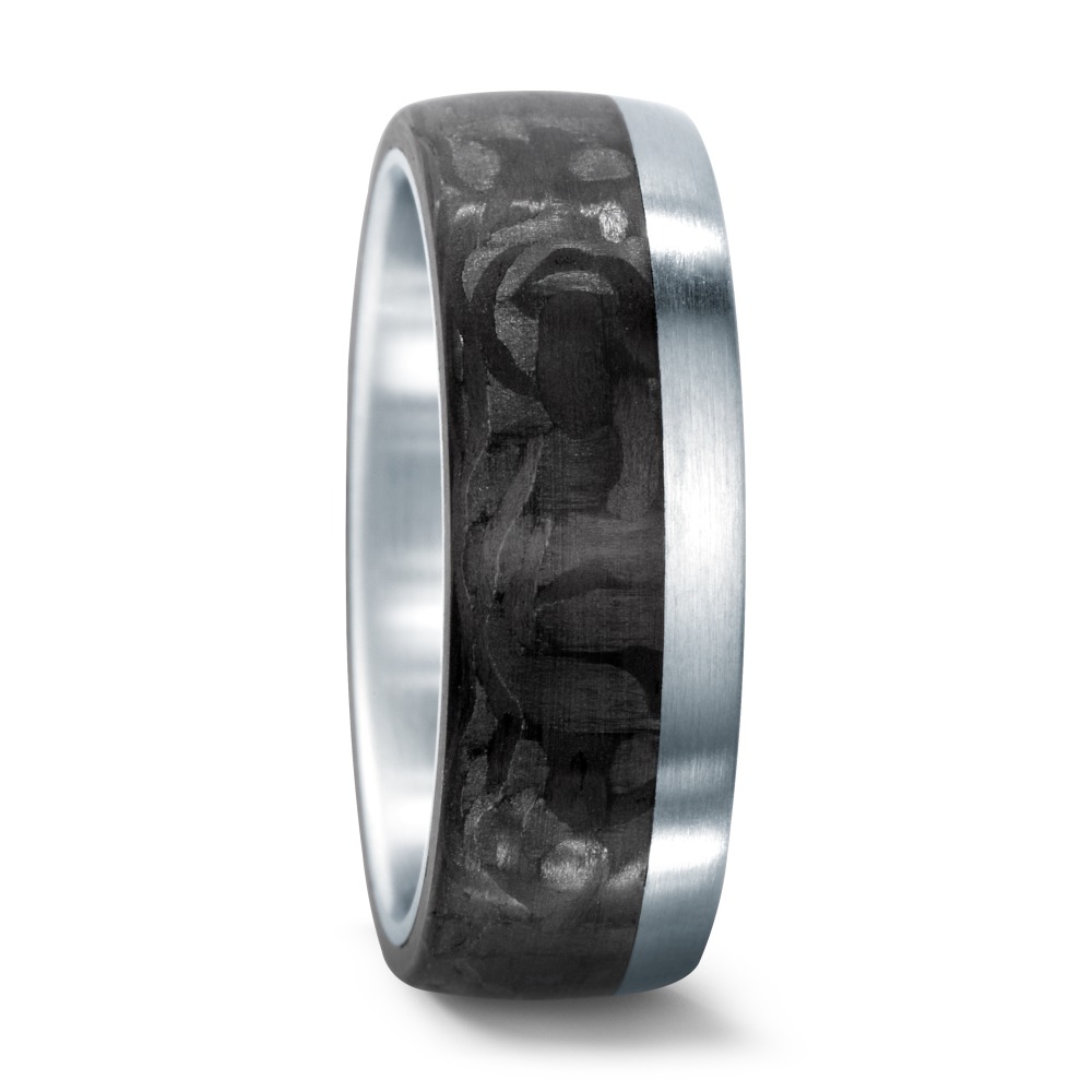 Partnerring Edelstahl, Carbon-545649