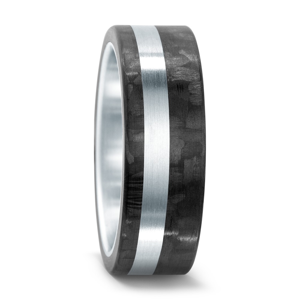 Partnerring Edelstahl, Carbon-545653