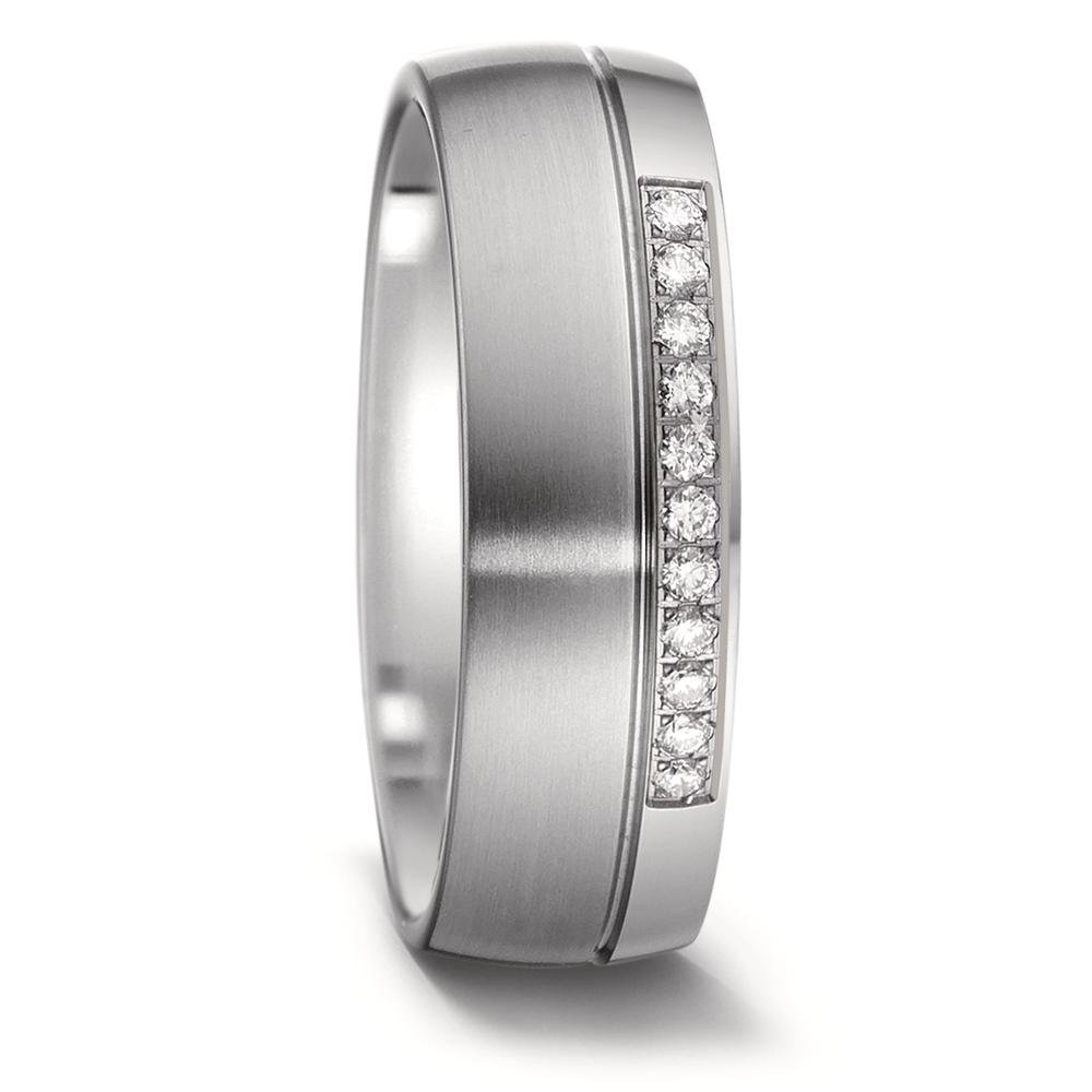 Partnerring Titan Diamant 0.11 ct, 11 Steine, w-si-546957
