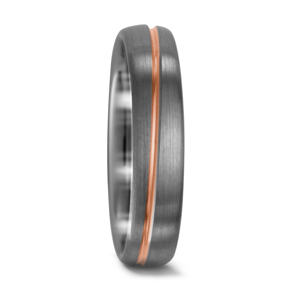 Partnerring 500 Palladium, 750/18 K Rotgold-547381