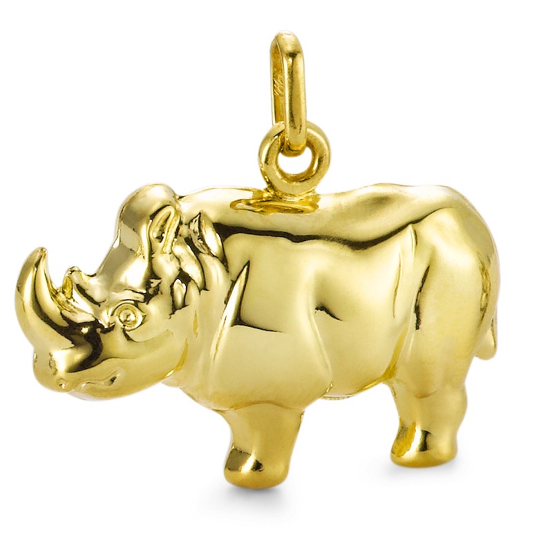 Anhänger 375/9 K Gelbgold Nashorn-547555