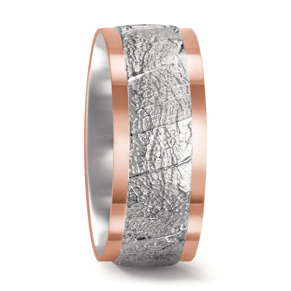 Partnerring 750/18 K Weissgold, 750/18 K Rotgold-549284
