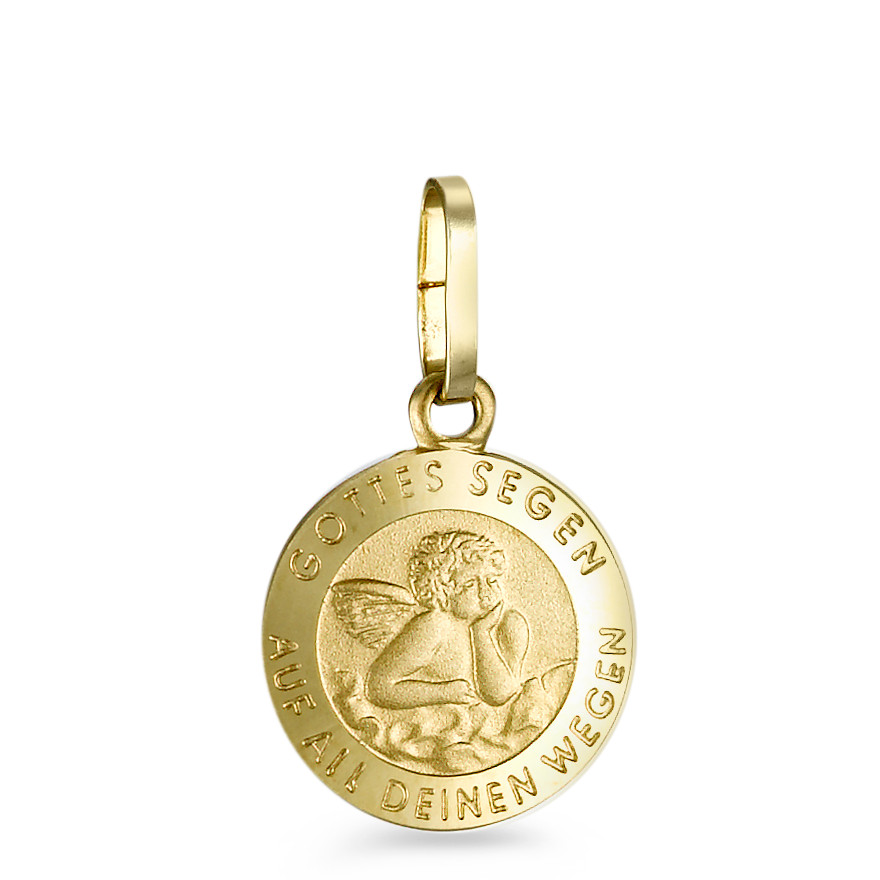 Anhänger 750/18 K Gelbgold Schutzengel Ø10 mm-549898
