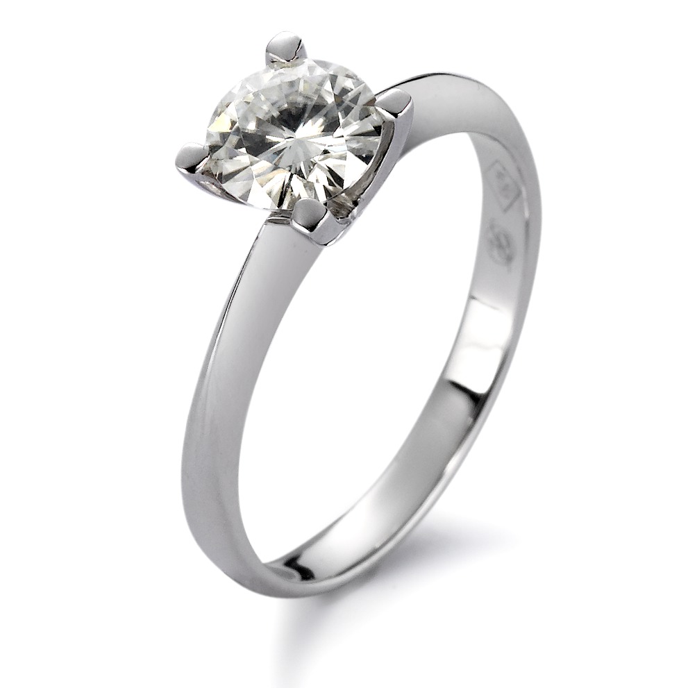 Solitär Ring 750/18 K Weissgold Moissanite-551818