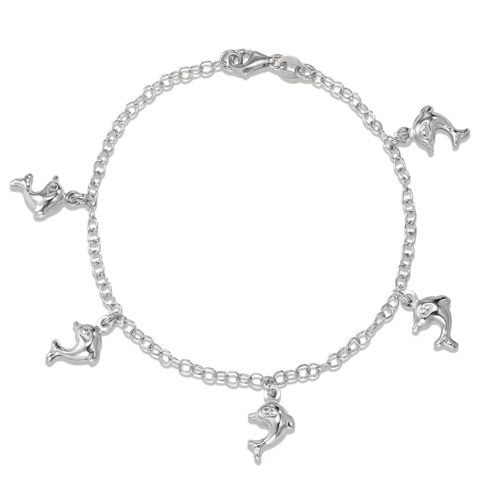 Armband Silber rhodiniert Delfin 12-18 cm verstellbar-552518